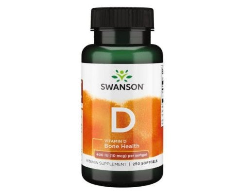 Vitamin D 400 IU (10 mcg) - 250 Sgels