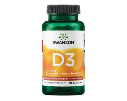 Vitamin D3 2000IU 50mcg - 250caps