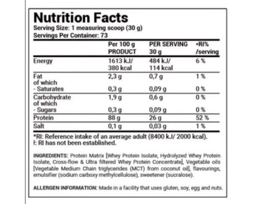 Iso Zero 100 - 2000g Chocolate