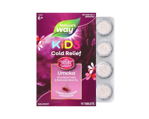 Umcka Coldcare Cherry Kids -10 chew tabs