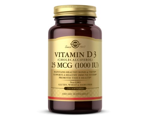 Vit D3 1000 IU - 250 softgels