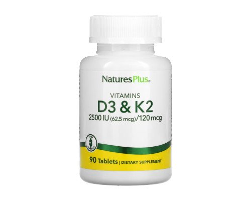 Вітамін Д и К2 Vit D3 K2 2500 IU/120 mcg - 90 tabs