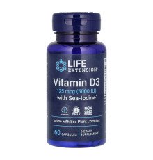 Vit D3 with Sea-Iodine™ 125 mcg (5000 IU) - 60 caps