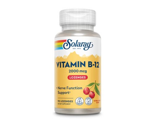 Vitamin B-12 2000mcg - 90 lozenges Natural Cherry