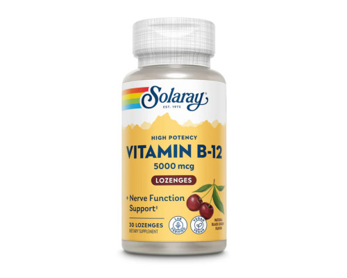 Vitamin B-12 5000mcg - 30 lozenges Natural Cherry