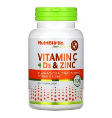 Вітаміни C+D3 і Цинк Vitamin C+D3 & Zinc - 100 caps