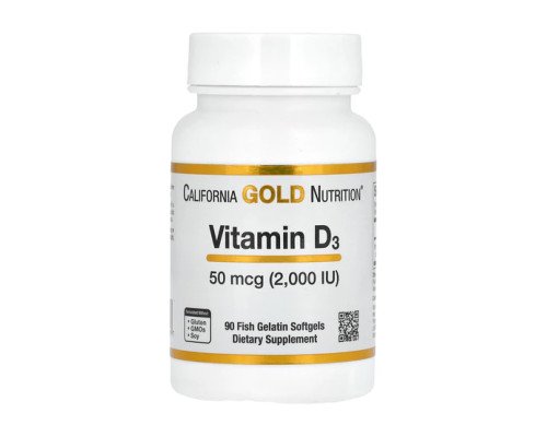 Vitamin D3 50mcg (2000IU) - 90 softgels