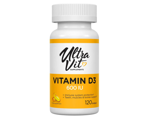 Vitamin D3 600 IU - 120 softgels