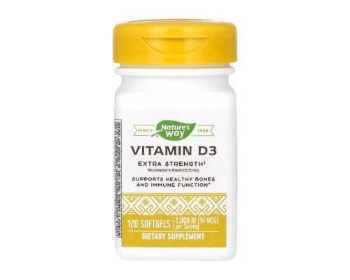 Vitamin D3 Extra Strength - 120 softgels