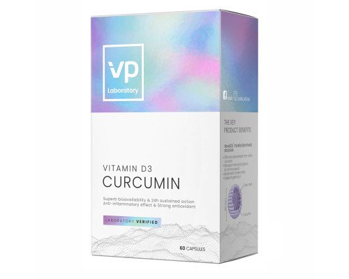 Curcumin + D3 500 mg - 60 caps