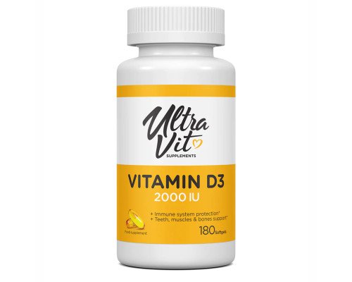 Vitamin D3 2000 IU - 180 softgels