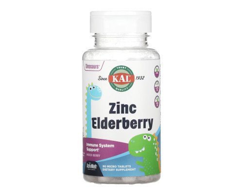 Цинк з бузиною Zinc Elderberry 5 mg - 90 tabs