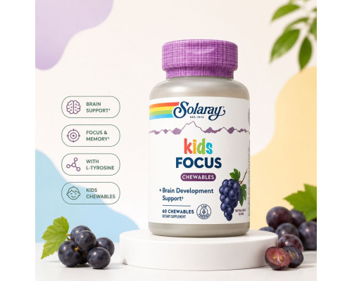 Solaray Focus for Children — дитячий комплекс для концентрації та пам’яті