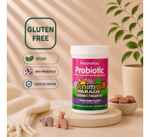 Nature’s Plus Animal Parade® Probiotic — дитячий пробіотик, 30 жувальних таблеток Mixed Berry