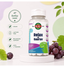 KAL Relax-a-Saurus — підтримка спокою та розслаблення для дітей, 30 жувальних таблеток
