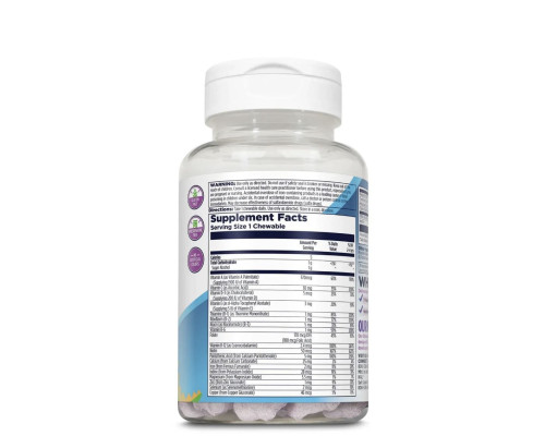KAL MultiSaurus Berry Grape Orange – дитячі мультивітаміни, 90 жувальних таблеток