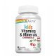 Solaray Kids Vitamins & Minerals — детские жевательные витамины и минералы для иммунитета, роста и развития