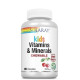 Solaray Kids Vitamins & Minerals Black Cherry — детские жевательные мультивитамины и минералы, 120 chewables
