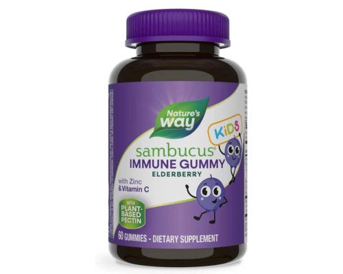 Sambucus Kids Immune Support — детские gummies с бузиной для поддержки иммунитета, 60 gummies