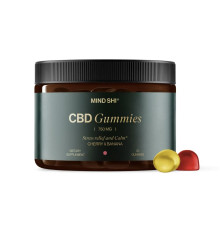 Mind Shi CBD Gummies Full Spectrum 750 mg Cherry & Banana – жувальні мармеладки з CBD, 30 gummies