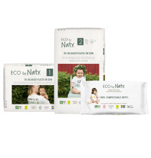Органічний набір для новонароджених  Eco by Naty "0% пластику на шкірі малюка"