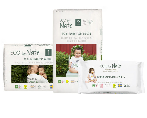 Органічний набір для новонароджених  Eco by Naty "0% пластику на шкірі малюка"