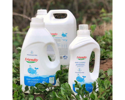 Органічний рідкий пральний порошок Friendly Organic без запаху 5000 мл (100 прань)