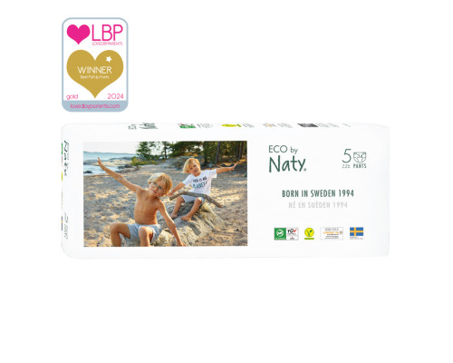 Органічні підгузки-трусики Eco by Naty Розмір 5 (від 12 до 18 кг) 34 шт