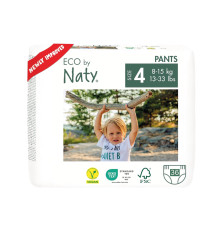 Органічні підгузки-трусики Eco by Naty  Розмір 4 (від 8 до 15 кг) 36 шт