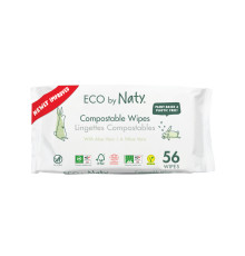 Органічні серветки Eco by Naty з алоє 56 шт