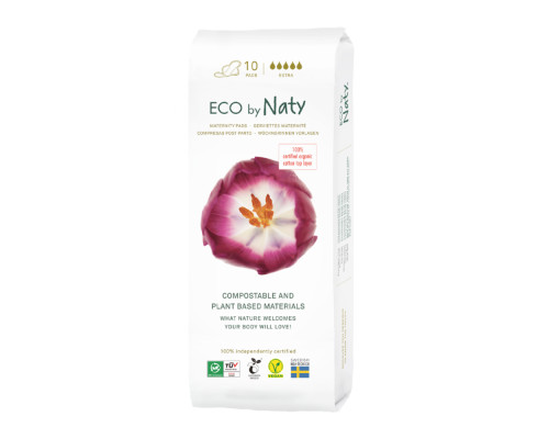 Післяпологові органічні прокладки Eco by Naty 10 шт
