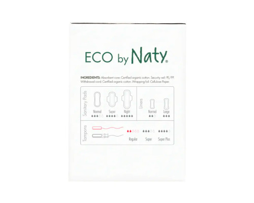 Органічні тампони Eco by Naty Regular 18 шт