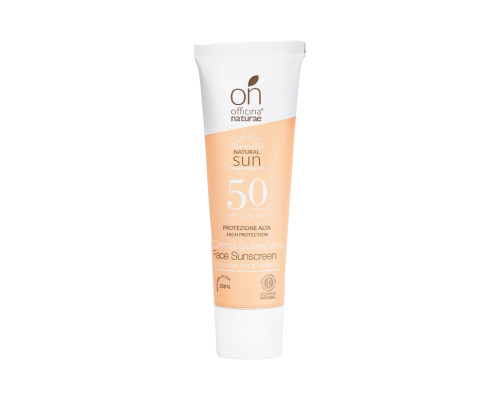 Органічний антивіковий сонцезахисний крем SPF 50 для обличчя Officina Naturae, 30 мл