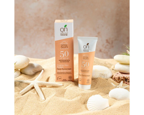 Органічний антивіковий сонцезахисний крем SPF 50 для обличчя Officina Naturae, 30 мл