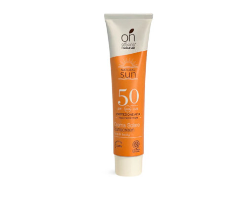 Органічний cонцезахисний флюїд SPF 50 в алюмінієвій тубі Officina Naturae, 75 мл