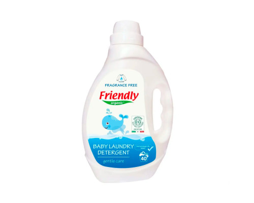 Органічний рідкий пральний порошок Friendly Organic без запаху 2000 мл (40 прань)