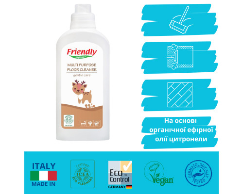 Органічний універсальний засіб для всіх видів підлоги Friendly Organic 1000 мл
