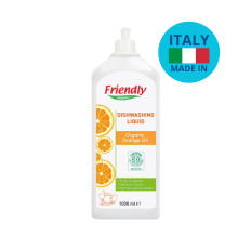 Органічний засіб для миття посуду Friendly Organic з апельсиновою олією 1000 мл