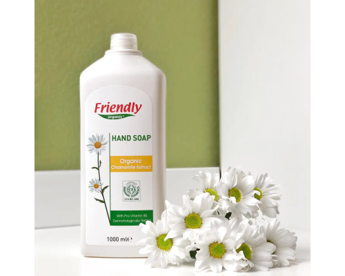 Органічне рідке мило для рук Friendly Organic з екстрактом ромашки 1000 мл