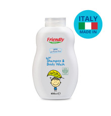 Органический детский шампунь-гель Friendly Organic без запаха 400 мл