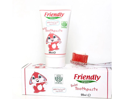 Органічна дитяча зубна паста Friendly Organic 50 мл