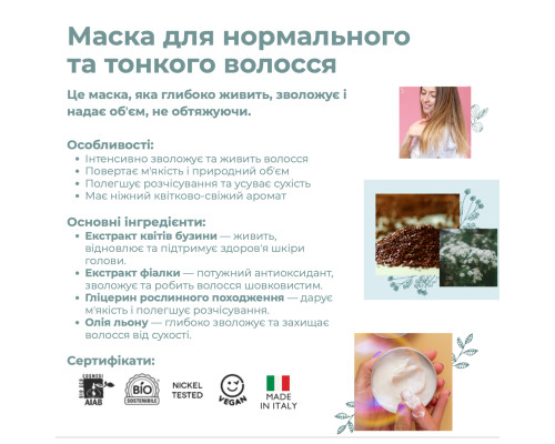 Набір по догляду за нормальним та тонким волоссям Officina Naturae