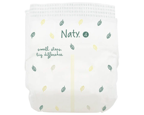 Одноразові дитячі підгузки BioEmbrace "NATY". Розмір 4 (7-18 кг.), 44 шт. в упаковці.