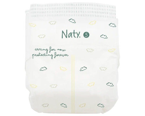 Одноразові дитячі підгузки BioEmbrace "NATY". Розмір 5 (11-25 кг.), 40 шт. в упаковці.