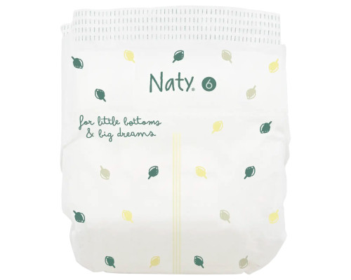 Одноразові дитячі підгузки BioEmbrace "NATY". Розмір 6 (16+ кг.), 17 шт. в упаковці.
