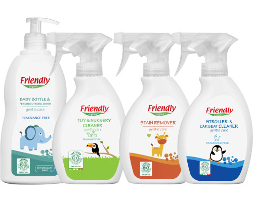 Органический очищающий набор Friendly Organic "ТОП средства для детских вещей"