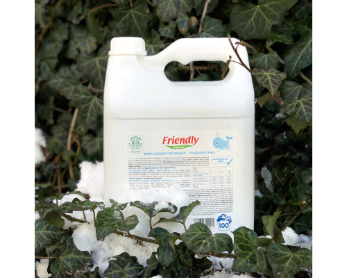 Органический жидкий стиральный порошок Friendly Organic без запаха 5000 мл (100 стирок)