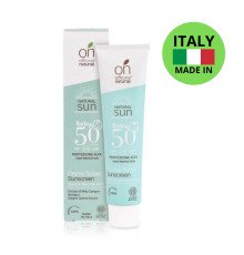 Органічний дитячий сонцезахисний флюїд SPF 50 в алюмінієвій тубі Officina Naturae, 75 мл