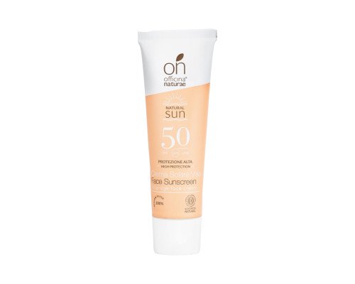Органический антивозрастный солнцезащитный крем SPF 50 для лица Officina Naturae, 30 мл