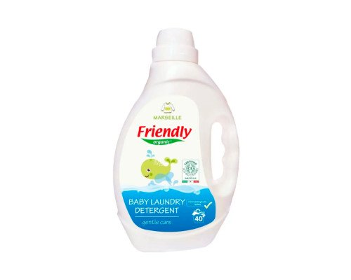 Органический жидкий стиральный порошок Friendly Organic марсельское мыло 2000 мл (40 стирок)